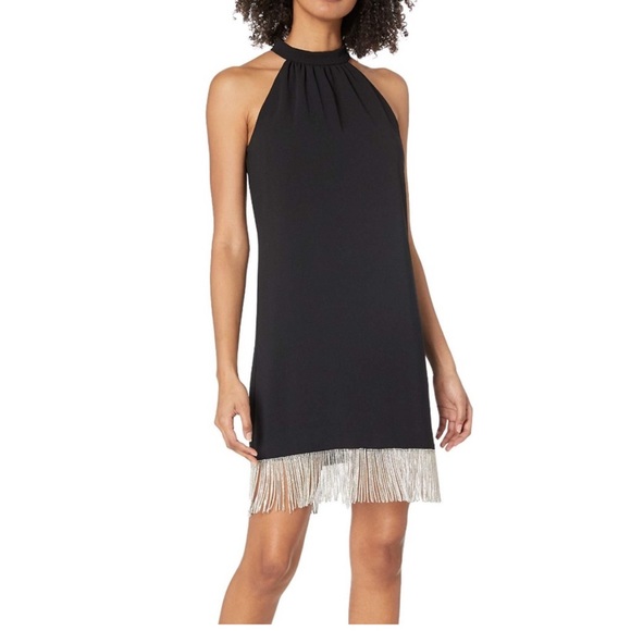 Trina Turk Dresses & Skirts - Trina Turk NWT size small top shelf mini dress with rhinestone fringe trim